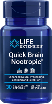 Life Extension - Quick Brain Nootropic 30 vegetarian capsules
