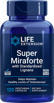 Life Extension -  Super Miraforte with Standardized Lignans 120 vegetarian capsules