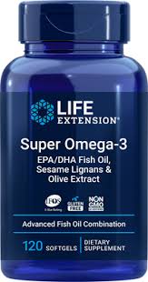 Life Extension - Super Omega-3 Epa/Dha With Sesame Lignans & Olive Fruit Extract Enteric Coated 60 Count Softgels