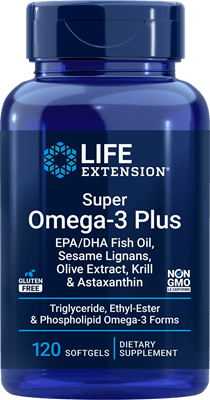 Life Extension -  Super Omega-3 Plus EPA/DHA with Sesame Lignans, Olive Extract, Krill & Astaxanthin 120 softgels