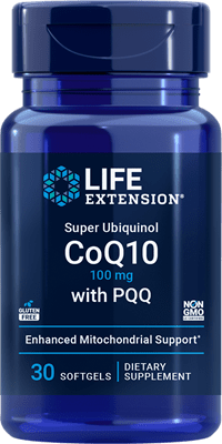 Life Extension -  Super Ubiquinol CoQ10 with PQQ 100 mg, 30 softgels