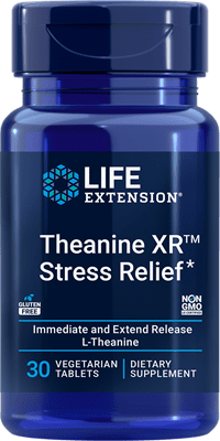 Life Extension - Theanine XR Stress Relief 30 vegetarian tablets