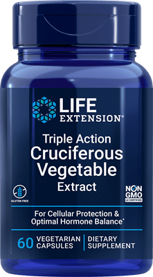 Life Extension -  Triple Action Cruciferous Vegetable Extract 60 vegetarian capsules