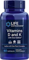 Life Extension - Vitamin D With Sea-Iodine And Vitamin K2 60 Caps(#2040)