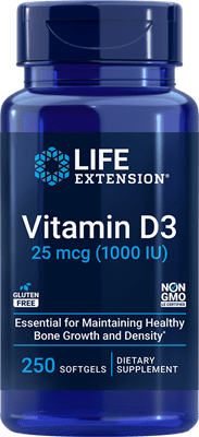 Life Extension -  Vitamin D3 1,000 IU, 250 softgels