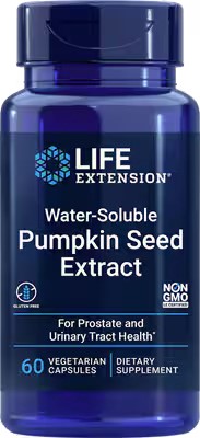 Life Extension - Water-Soluble Pumpkin Seed Ext W/Soy Isoflavones 60 Veggie Caps  TEMPORARELY UNAVAILABLE