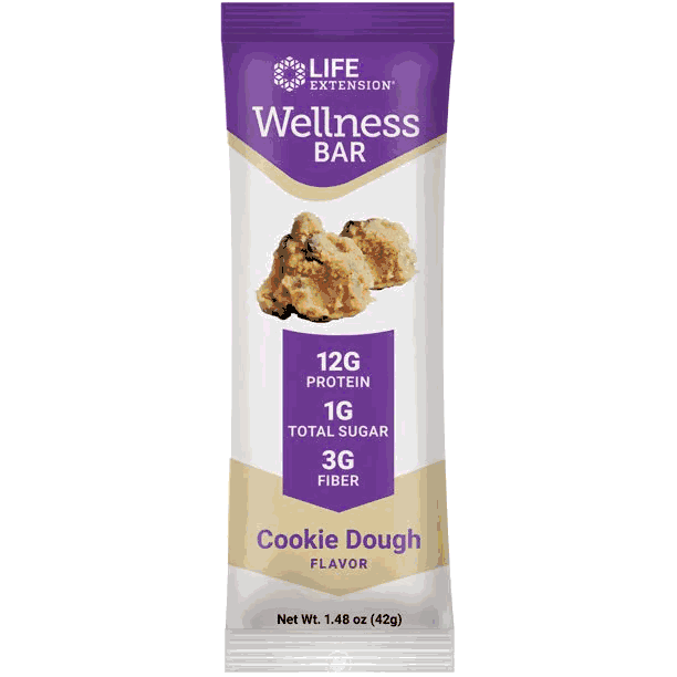 Life Extension - Wellness Bar Cookie Dough Flavor 504 grams