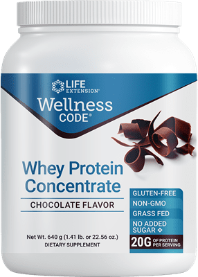 Life Extension - Wellness Code Whey Protein Concentrate (Chocolate) 640 grams