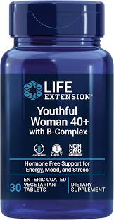 Life Extension - Youthful Women 40+ with B Complex 30 Enteric Coated Vegetarian Tablets