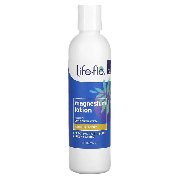 Life-Flo - Magnesium Lotion 8oz Lotion (Vanilla scent)