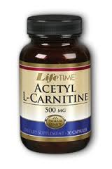 Life Time Acetyl L-Carnitine 500mg 30 Cap