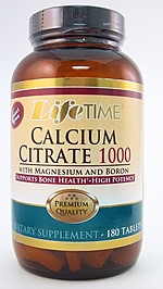 Life Time Cal Citrate w/Mag 1000mg 180 Tab