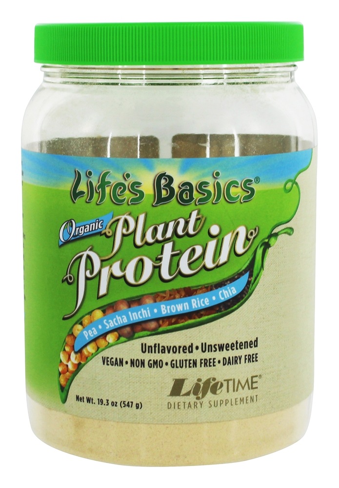 Life Time - Life's Basics Organic Plant Protein Unflavored 19.3 oz-UNAVAILABLE