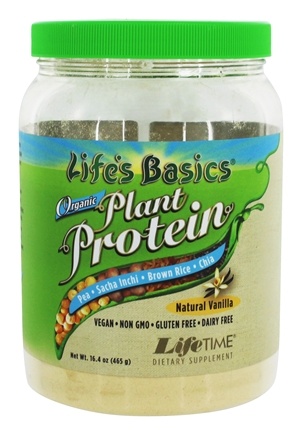 Life Time - Life's Basics Organic Plant Protein Vanilla 16.4 oz-UNAVAILABLE