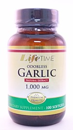 Life Time Odorless Garlic 1000mg 100 Sg