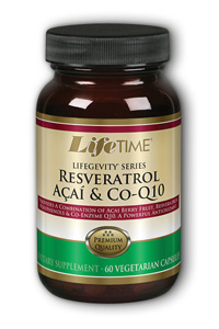Life Time Resveratrol, Acai & CoQ10  60 Vcp