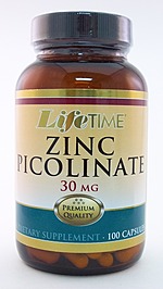 Life Time Zinc Picolinate 30mg 100 Cap-OUT OF STOCK