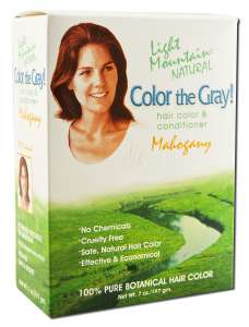 Light Mountain Henna Color The Gray Mahogany 7 oz
