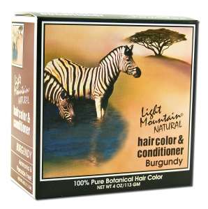 Light Mountain Henna Haircolor Burgundy 4 oz