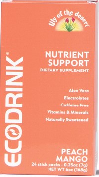 Lily Of The Desert Ecodrink Peach Mango 24Pkt 6Oz