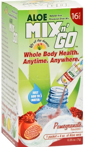 Lily of the Desert Mix N'Go Aloe Drnk Mx,Pom 16 pkt