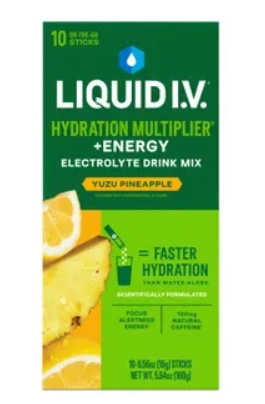 LIQUID IV Energy Yuzu Pineapple 10ct box 5.64Oz