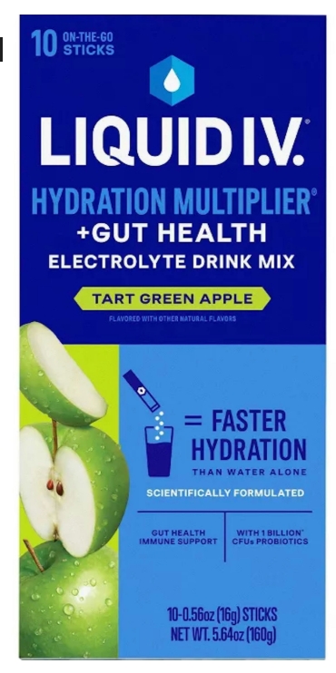 LIQUID IV Hydration Apple Kombucha 10Ctbx 5.64Oz