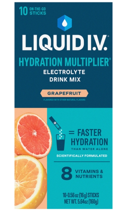 LIQUID IV Hydration Grapefruit 10Ctbx 5.64Oz