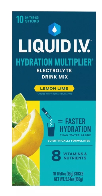 LIQUID IV Hydration Lemon Lime 10Ctbx 5.65Oz