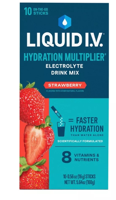 LIQUID IV Hydration Strawberry 10Ct Bx 5.64Oz