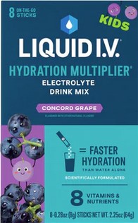 LIQUID IV Kids Concord Grape 8Ct 2.25Oz
