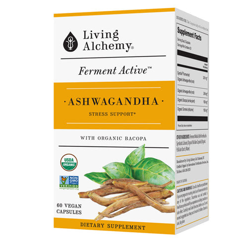 Living Alchemy Ferment Active Ashwagandha: Stress Support 60 capsule