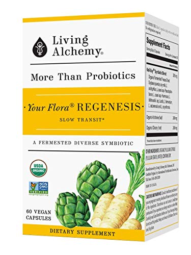 Living Alchemy Your Flora Probiotics Regenesis: Slow Transit & Post Antibiotics 60 capsule