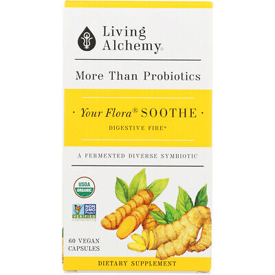 Living Alchemy Your Flora Probiotics Soothe: Digestive Fire 60 capsule