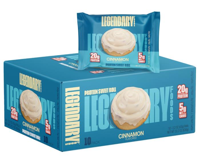 Legendary Foods Protein Sweet Roll Cinnamon 8 Pack 