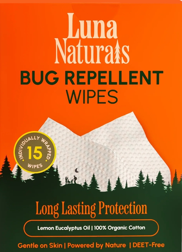 Luna Naturals - Bug Repellent Wipes (15 Wipes)