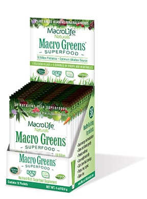 MacroLife Macro Greens 12 Packet Box
