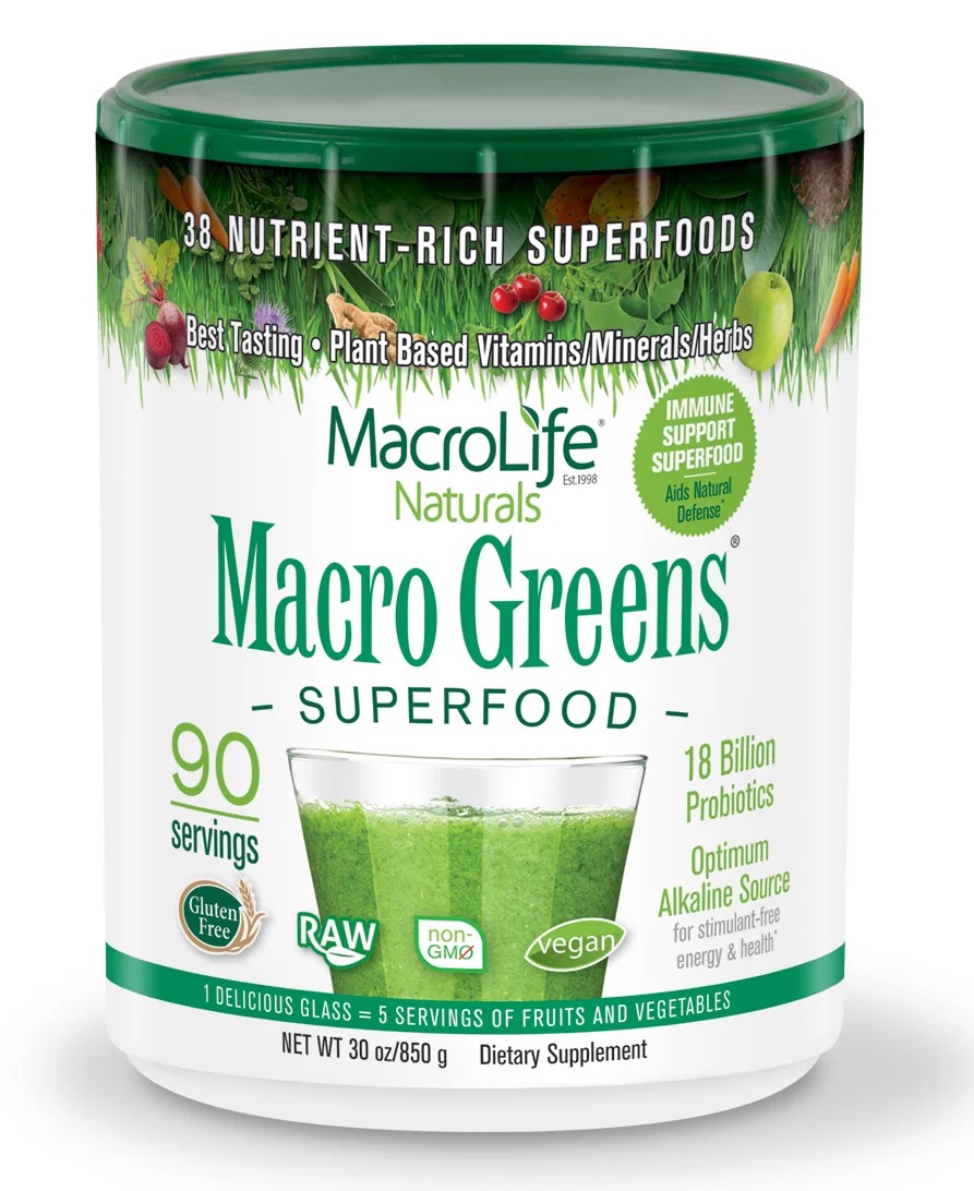 MacroLife Macro Greens 90 Servings (30oz)