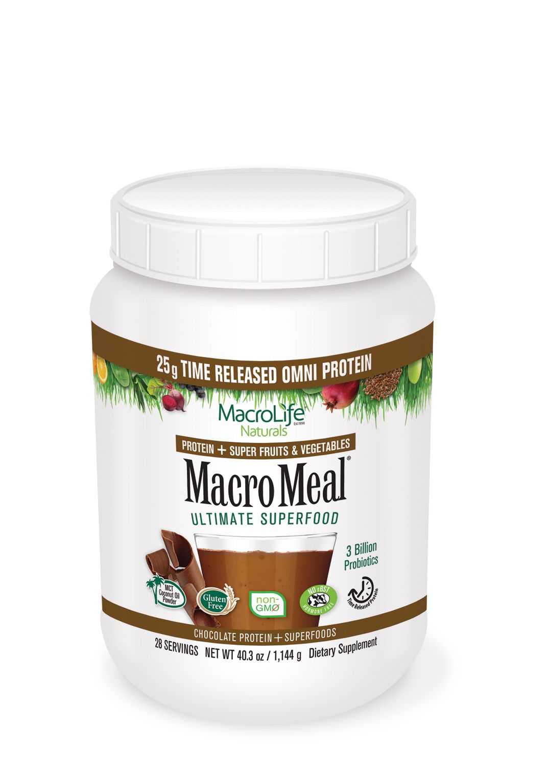 MacroLife MacroMeal Omni Chocolate 28 Servings