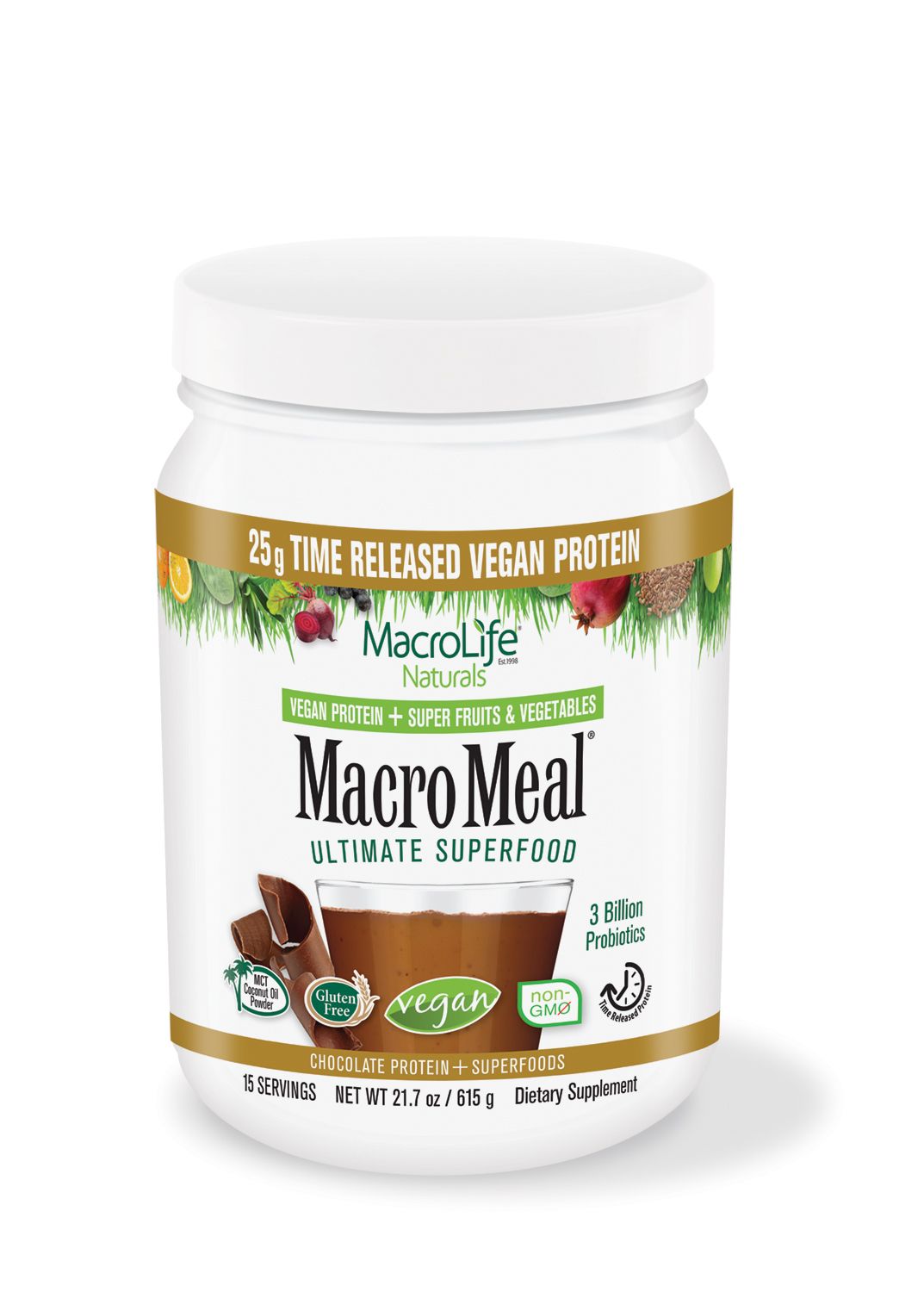 MacroLife MacroMeal Vegan Chocolate 15 Servings