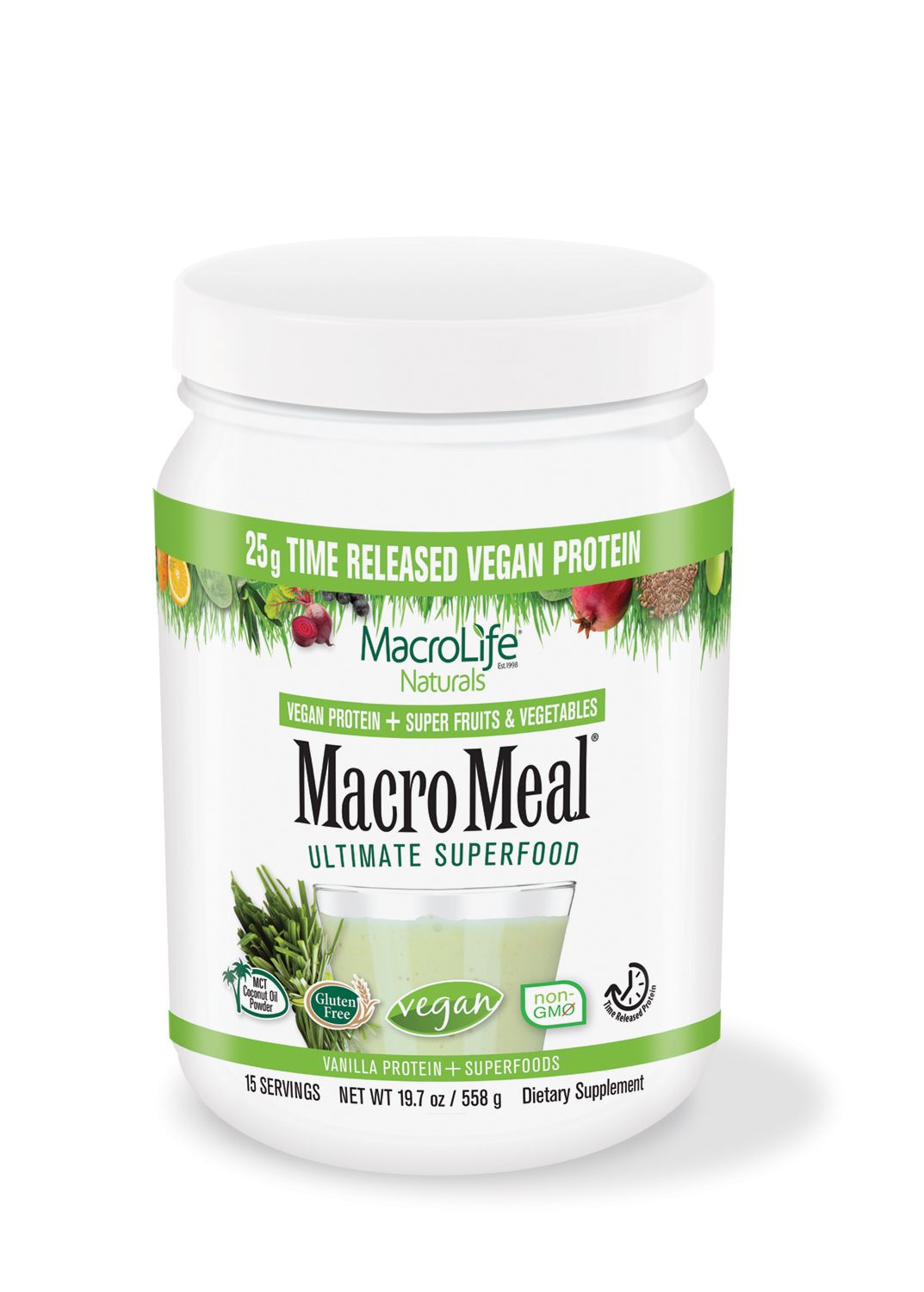 MacroLife MacroMeal Vegan Vanilla 15 Servings