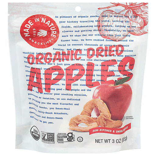 Made In Nature Apple Pieces Df Org 3Oz