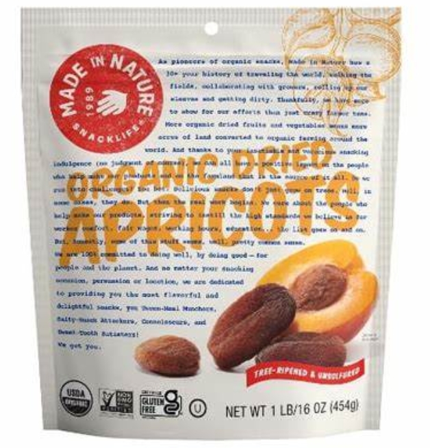 Made In Nature Dried Fruit Apricots Org 16Oz