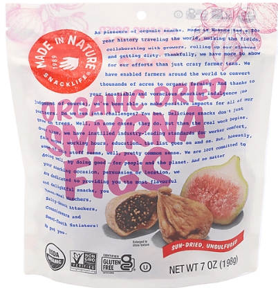 Made In Nature Fig Dried Fruit Org 7Oz