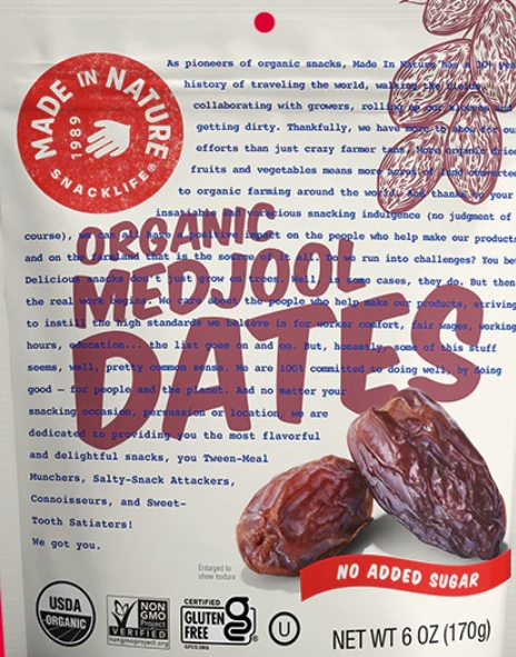 Made In Nature Fruit Medjool Dates 6Oz