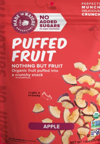 Made In Nature Fruit Puff Apple 1.4Oz
