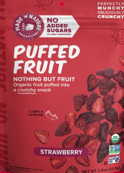 Made In Nature Fruit Puff Strawberry 0.9Oz