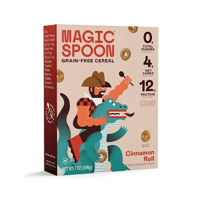 Magic Spoon Grain - Free Cereal 7oz box Cinnamon Roll Flavor