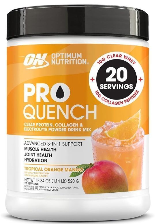Optimum Nutrition - Pro Quench 20g Clear Protein 16 Servings Tropical Orange Mango Flavor