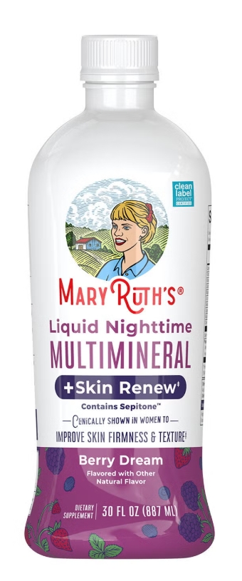 MaryRuths Liquid Nighttime Multimineral 30 fl oz Berry Dream 30 Servings